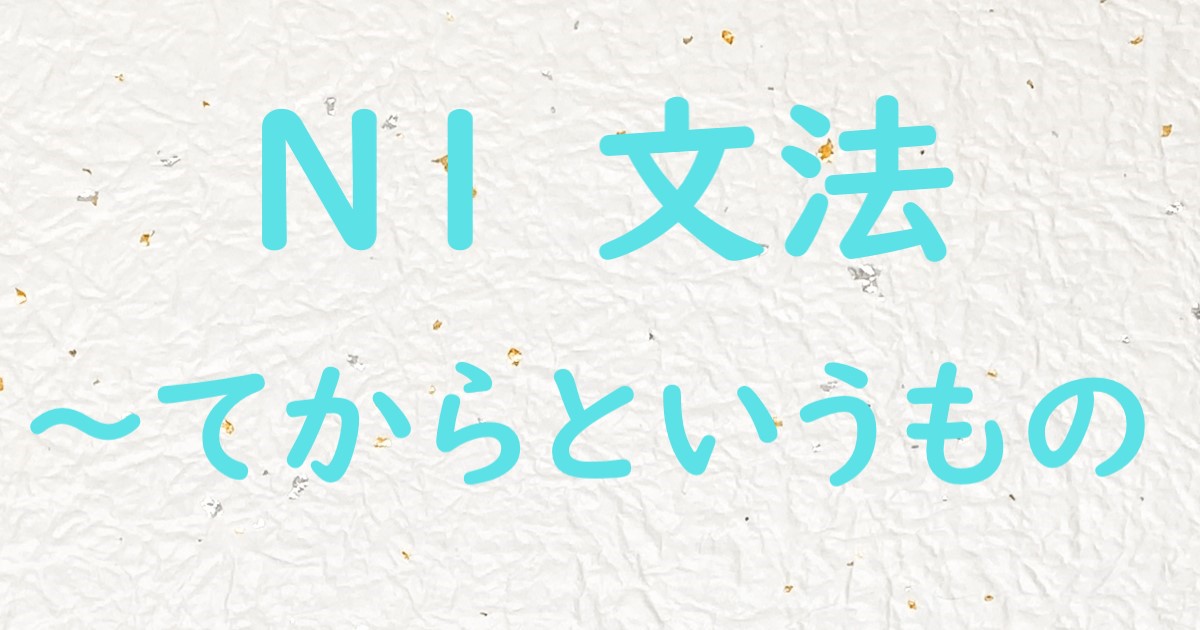 JLPT N1文法 てからというもの